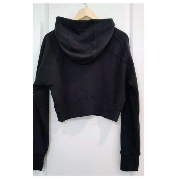 Lululemon Scuba Black Full-Zip Cropped Hoodie - Picture 4 of 9